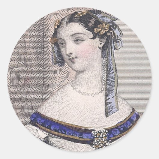 ビクトリアン美しいby Jules David – ゴージャスな顔! ラウンドシール (正面)