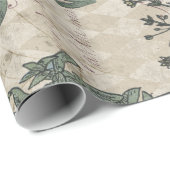 ビクトリアン花と女 ラッピングペーパー (ロールコーナー)