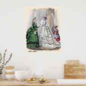 ビクトリアン花嫁ファッションポスタープリント ポスター (キッチン)