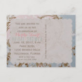 ビクトリアン花 – はがき/ RSVPシャワー インビテーションポストカード (裏面)