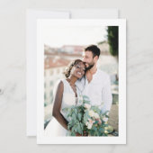 ビクトリアン華美フローラダスティー結婚ブルーの写真 サンキューカード (裏面)