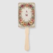 ビクトリアン華美フローラ結婚フレーム ハンドファン (正面)