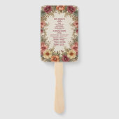 ビクトリアン華美フローラ結婚フレーム ハンドファン (裏面)