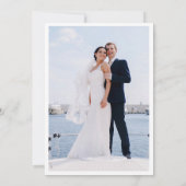 ビクトリアン華美フローラSage Green結婚の写真 サンキューカード (裏面)