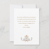 ビクトリアン華美猶予フローラ結婚枠 サンキューカード (裏面)