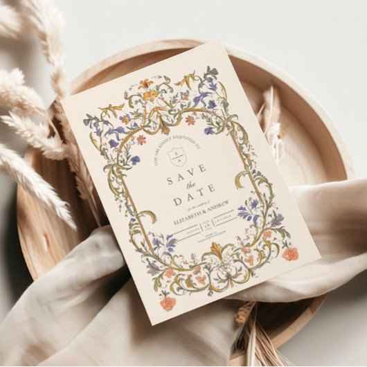 ビクトリアン華美猶予フローラ結婚枠 セーブザデート