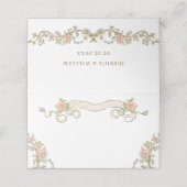 ビクトリアン華美猶予フローラ結婚枠 プレイスカード (外部開封)