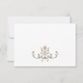 ビクトリアン華美猶予フローラ結婚枠 出欠カード (裏面)