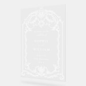 ビクトリアン華美結婚の歓迎結婚の アクリルサイン (傾斜)