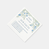 ビクトリアン華美輪花フローラ結婚の スタンダードカクテルナプキン (角)