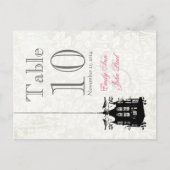 ビクトリアン表結婚番号カード ポストカード (正面)