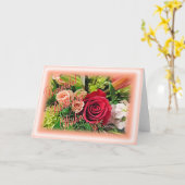 ビクトリアン誕生日 カード (黄色い花)