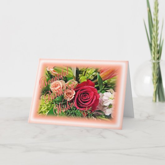 ビクトリアン誕生日 カード (正面)