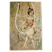 ビクトリアン踊りガールシート音楽抱き枕 ミディアムペーパーバッグ (正面)