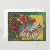 ビクトリアン蹄鉄マザーズデイカード ポストカード (正面/裏面)