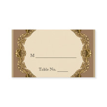 ビクトリアン金ゴールドの結婚座席表