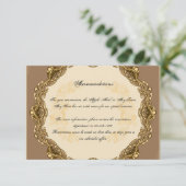 ビクトリアン金ゴールドの結婚挿入 エンクロージャーカード (スタンド正面)