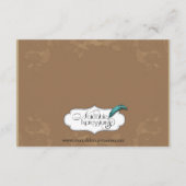 ビクトリアン金ゴールドの結婚挿入 エンクロージャーカード (裏面)