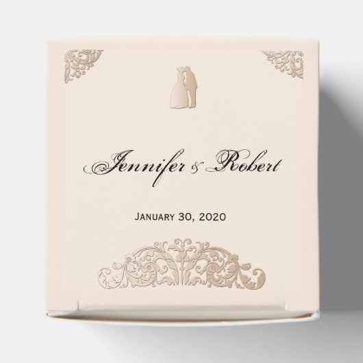 ビクトリアン金ゴールドフィ結婚リグリー フェイバーボックス (上部)