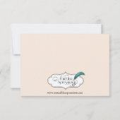 ビクトリアン金ゴールド映画ウェディングレセプション 招待状 (裏面)