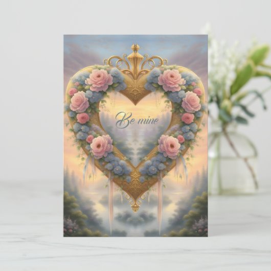 ビクトリアン金ハート、花とことわざ シーズンカード (スタンド正面)