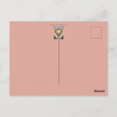 ビクトリアン金ハート、花とことわざ ポストカード (裏面)