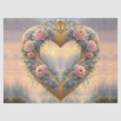 ビクトリアン金ハート、花とことわざ 薄葉紙 (正面)