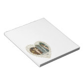 ビクトリアン風バレンタインデー ヴィンテージエンジェル便り付き ノートパッド (アングル)