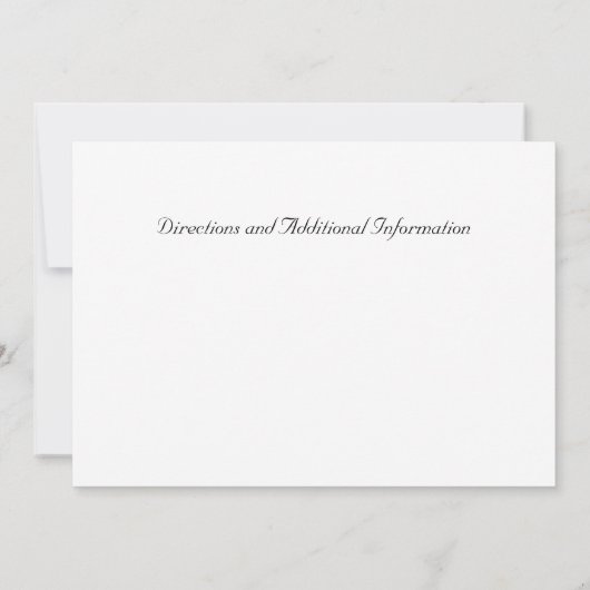 ビクトリアン風結婚記念日パーティーの招待状 招待状 (裏面)