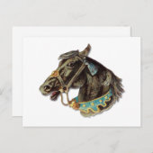 ビクトリアン馬 ポストカード (正面/裏面)