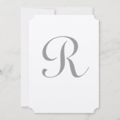 ビクトリアン鳥かご ピンク＆ブラック ウェディング 招待状 (裏面)