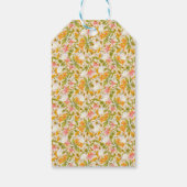 ビクトリアン黄色のステッカー ギフトタグ (裏面)