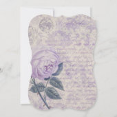 ビクトリアン,みすぼらしいシック,フランスのカントリー,アンティーク,エレガ セーブザデート (裏面)