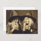 ビクトリアン・ウィッチ・セピア・ポートレートスタイル10 ポストカード (正面/裏面)