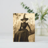 ビクトリアン・ウィッチ・セピア・ポートレート・スタイル 8 ポストカード (スタンド正面)
