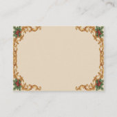 ビクトリアン・ウォーターカラー・サンタ・クリスマスコレクション プレイスカード (正面)