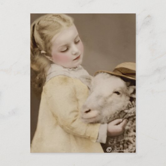 ビクトリアン・エドワード期のセピア調手彩色ポストカード11 ポストカード (正面)