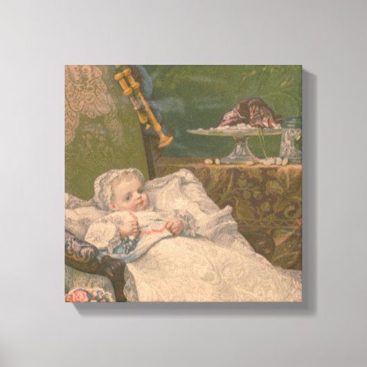 ビクトリアン・エレガンス: 赤ちゃんの世界 キャンバスプリント (正面)