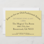 ビクトリアン・ギャザリング・パーティーの招待状 招待状 (裏面)