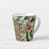 ビクトリアン/クラシックVintageクリスマス カフェラテマグ (右アングル)