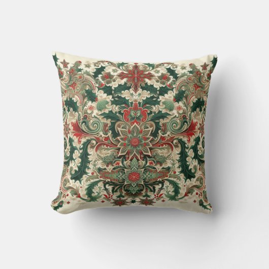 ビクトリアン/クラシックVintageクリスマス クッション (正面)