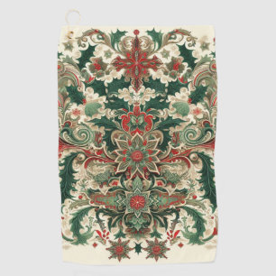 ビクトリアン/クラシックVintageクリスマス ゴルフタオル