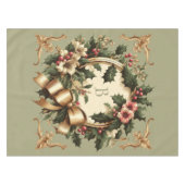 ビクトリアン/クラシックVintageクリスマス テーブルクロス (正面(横))