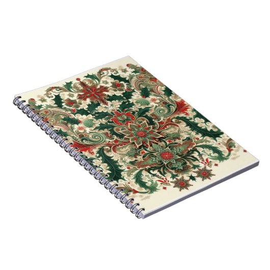 ビクトリアン/クラシックVintageクリスマス ノートブック (右側)