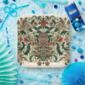 ビクトリアン/クラシックVintageクリスマス ペーパープレート (パーティー)