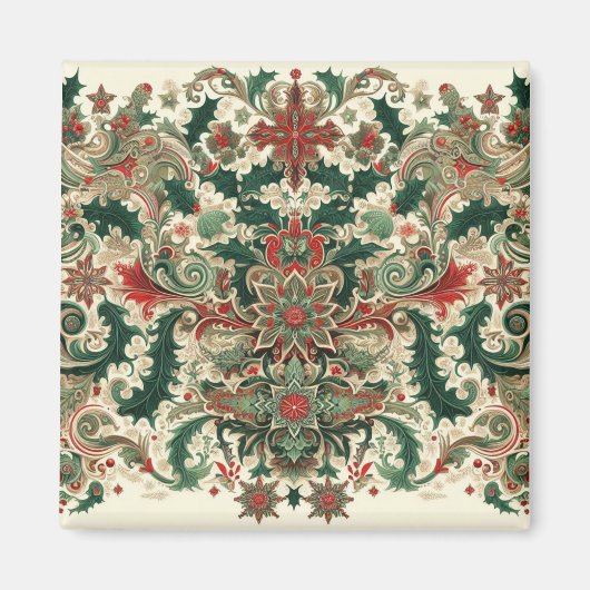 ビクトリアン/クラシックVintageクリスマス マグネット (正面)