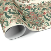 ビクトリアン/クラシックVintageクリスマス ラッピングペーパー (ロールコーナー)