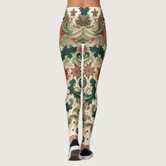ビクトリアン/クラシックVintageクリスマス レギンス (裏面)