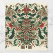 ビクトリアン/クラシックVintageクリスマス ワインラベル (シングルラベル)