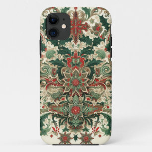 ビクトリアン/クラシックVintageクリスマス iPhone 11 ケース